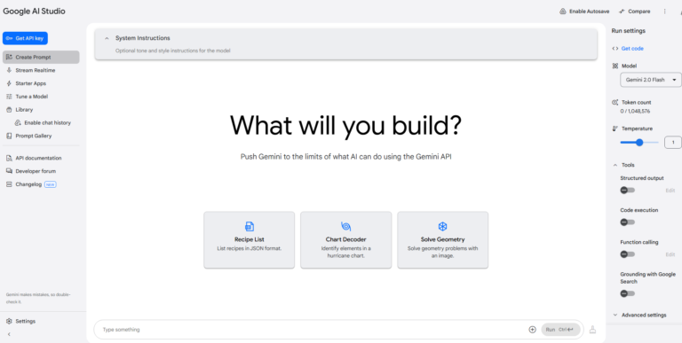 google ai studio
